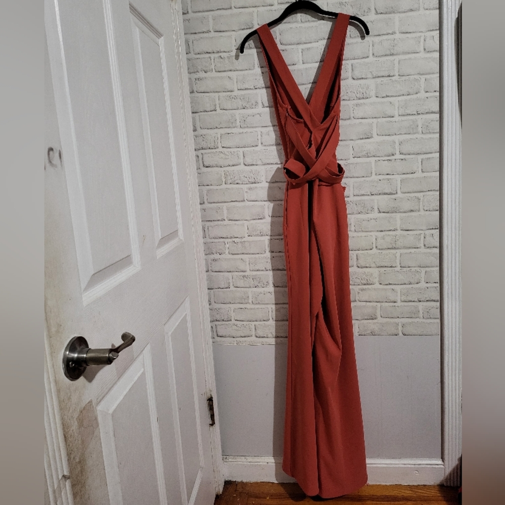 Lovers & Friends X Mark's The Spot‎ Jumpsuit Blood Orange size S - Picture 5 of 10